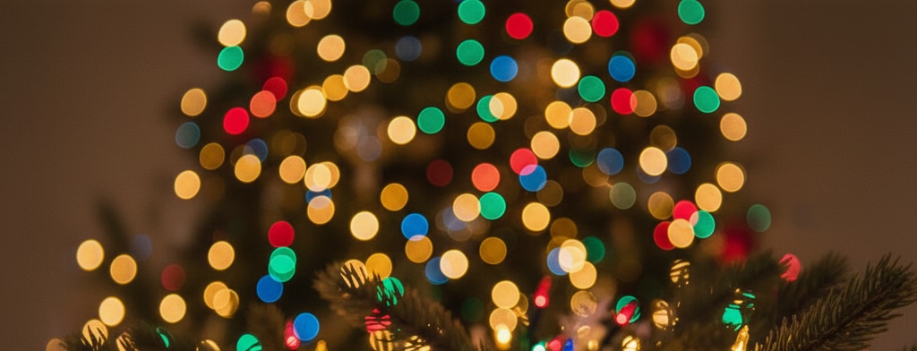 bokeh christmas lights Tulsa